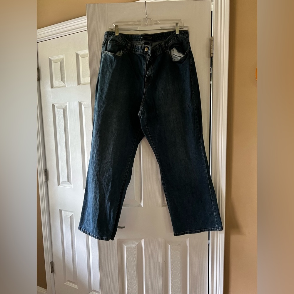 Plus size, boot cut jeans
